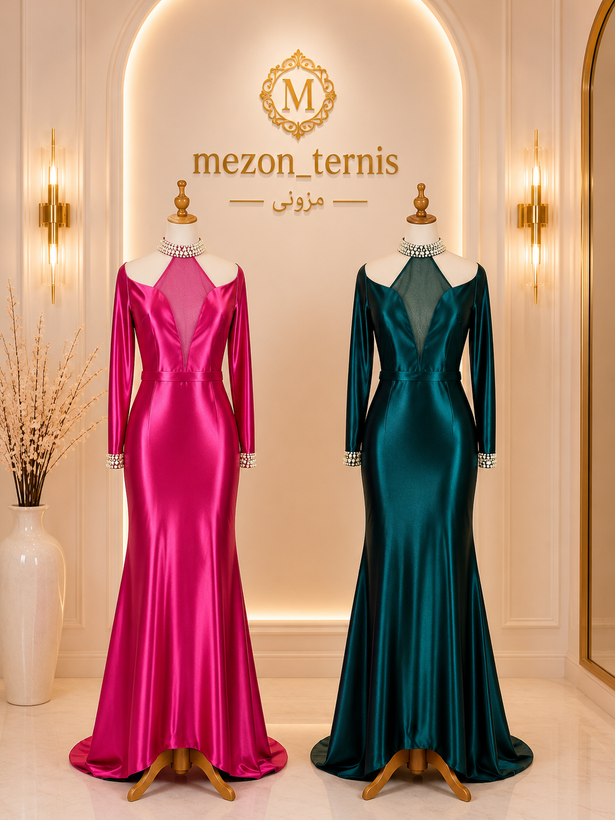 لباس مجلسی مدل ماهی دنباله دار _ کد ۲۰۲