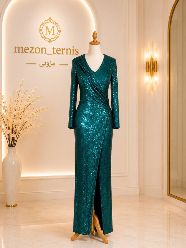 ماکسی مدل ماهی ضربدری چاکدار _ کد ۲۲۲