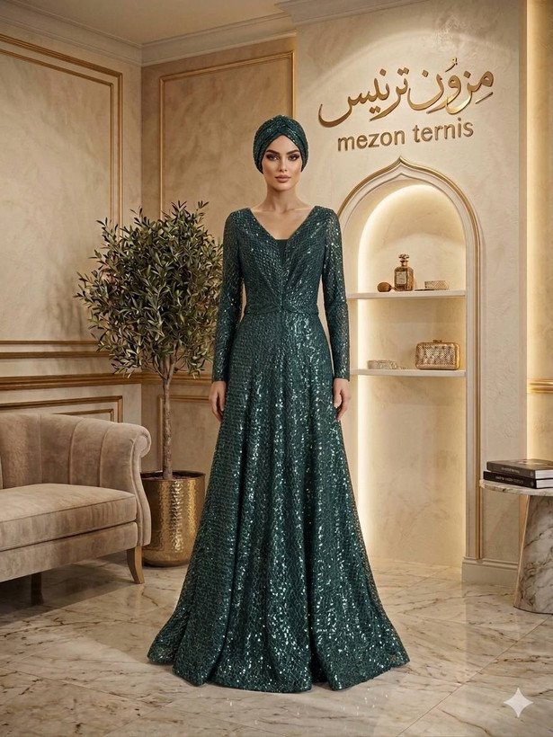 ماکسی مدل فون تمام شاین _ کد ۳۵۵