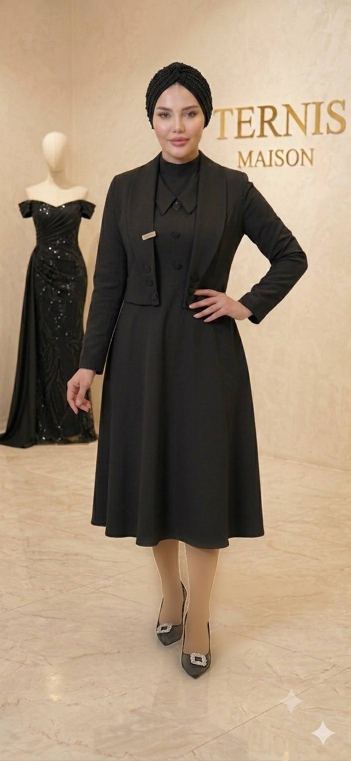 cropped-blazer-midi-dress-set-beige-black-mezon-ternis  Alt Text انگلیسی