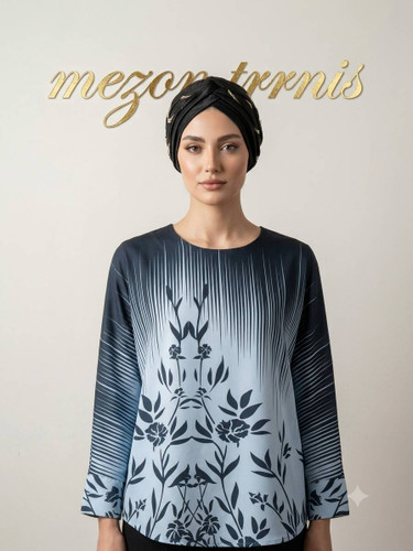 شومیز الیزه زنانه طرح گل _ کد ۳۸۹