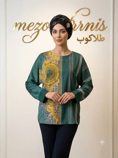 شومیز زنانه طرح کلاسیک _ کد ۳۸۴