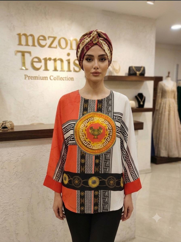 شومیز زنانه طرح کلاسیک _ کد ۳۸۴